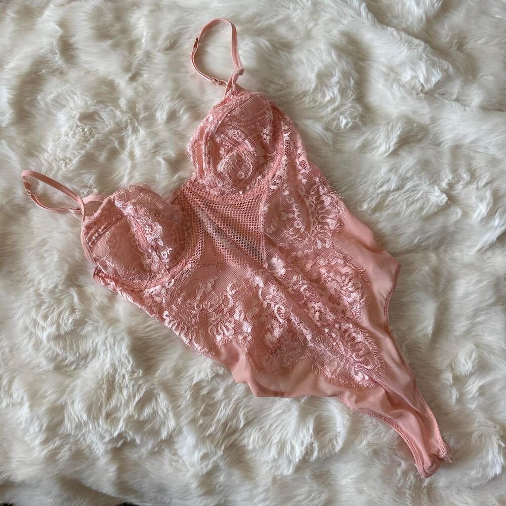 Forever-21 Women's Pink Bodysuit